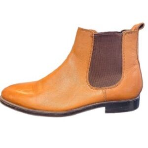 Dune London Oliver Tan Leather Chelsea Boots Men’s Size 11 Classic Slip-On